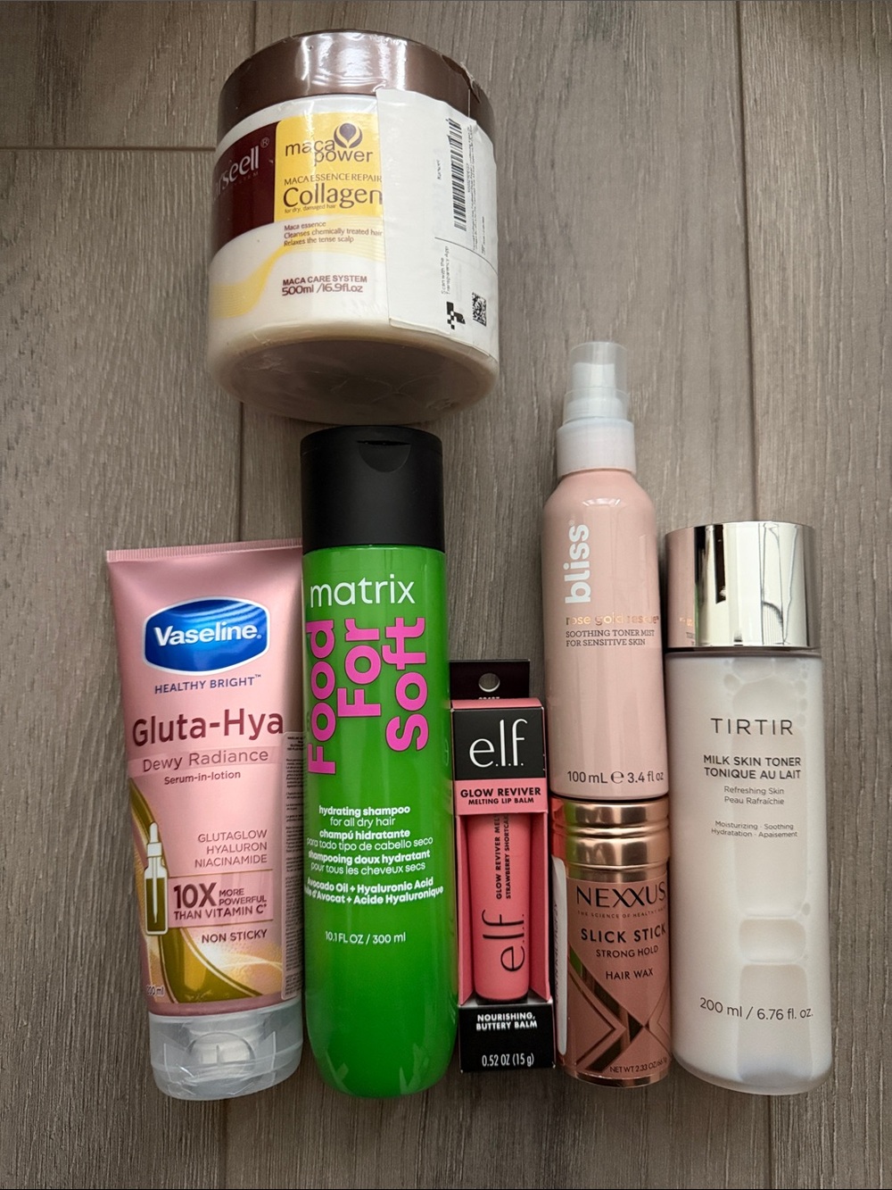 Skincare & Haircare Lot with Vaseline, Nexxus, Karseell - read description